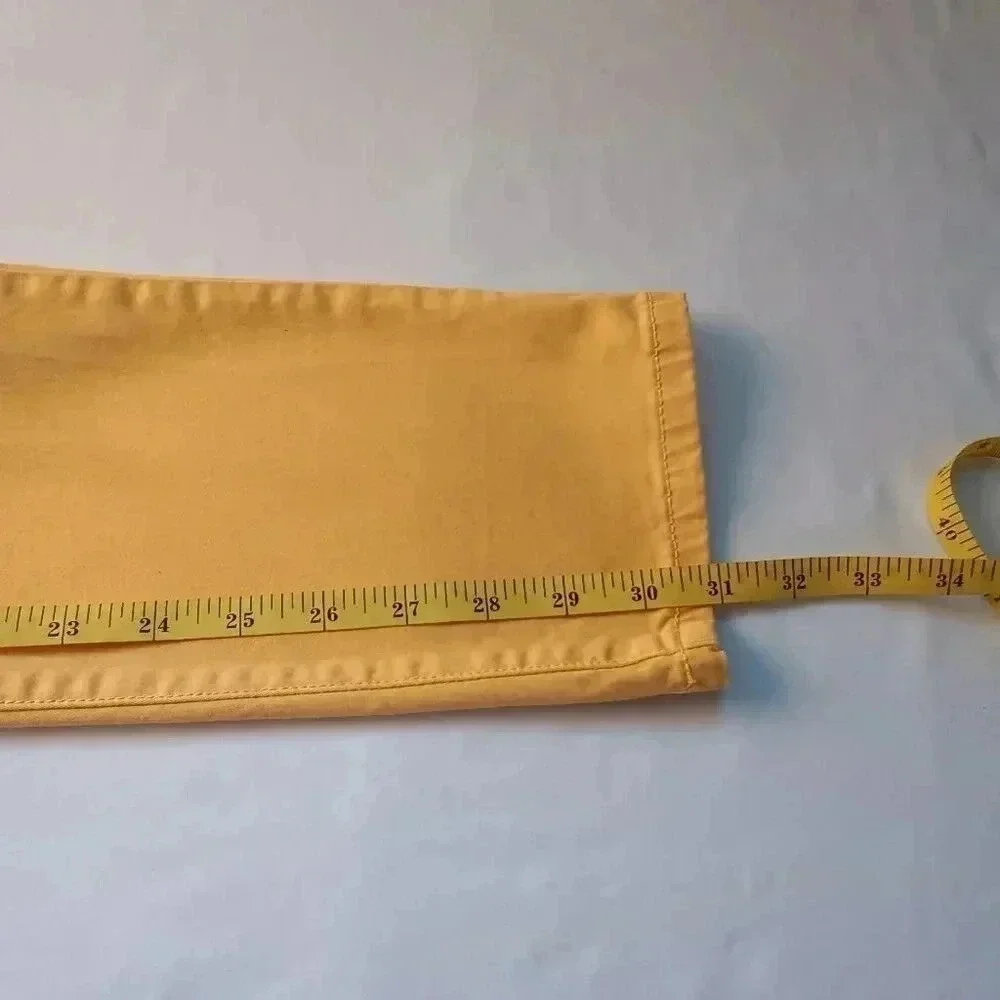 I Love H81 Women Low Rise Skinny Jeans Yellow Size 26/2 Mustard Stretch Y2K